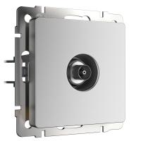 ТВ-розетка оконечная серебряный матовый Werkel Встраиваемые механизмы серебряный матовый W1183065