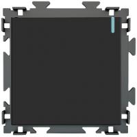 Выключатель 1-клав CGSS цв. Черный PL-W101-BCM