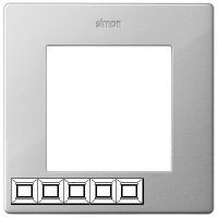 Рамка 5 местная алюминевая 2400650-033 Simon 24 Radiant