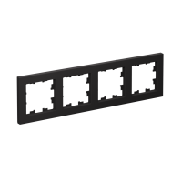 Рамка 4-постовая универсальная Systeme Electric AtlasDesign, карбон ATN001004