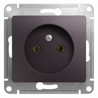 Розетка без заземления 16А 250В механизм Systeme Electric (Schneider Electric) Glossa, сиреневый туман GSL001441