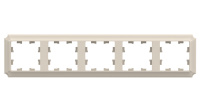 Рамка 5-постовая Systeme Electric AtlasDesign Antique БЕЖЕВЫЙ скрытой установки IP20 термопласт (ATN100205)