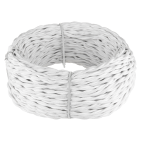 Ретро кабель витой  2х2,5 белый 50 м Werkel Ретро кабель белый W6452601