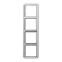 Рамка четырехместная цвет светло-серый Jung CD500 CD584LG