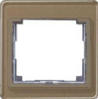 Рамка 1-пост золотая бронза Jung SL500 SL581GB