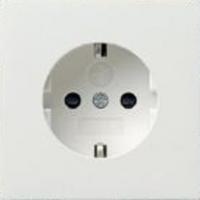 Розетка с заземляющими контактами 16А/250В с защитой от детей и пиктограммой GIRA пластик белый глянцевый 0453112