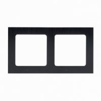 2 постовая рамка металлическая черная EKF Стокгольм EKF EZM-G-303-10