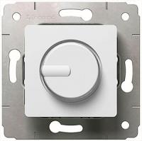 Светорегулятор поворотно-нажимной до 300 Вт для ламп накаливани 773617 Legrand Cariva цвет белый