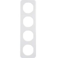 Рамка 4 местная полярная белизна глянцевый 10142189 Berker R1