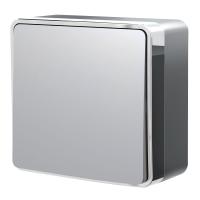 Выключатель одноклавишный Gallant серебряный Werkel Накладные механизмы Gallant серебряные W5010006