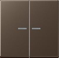 Выключатель двухклавишный с подсветкой Jung 505U5+A595KO5MO