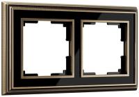 Рамка 2 местная бронза - черная металл Palacio Werkel W0021328