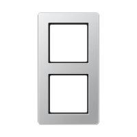 Рамка двухместная алюминиевая AF582BFAL Jung A Flow