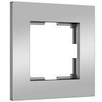 Рамка из пластика на 1 пост Werkel Slab серебро матовый W0012965