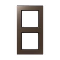 Рамка двухместная цвет мокко Jung a creation AC582MO