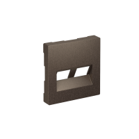 Накладка двойная Systeme Electric AtlasDesign для информационных функций типа Keystone, МОККО ATN000690