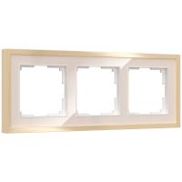 Рамка из металла на 3 поста Baguette айвори/латунь Werkel Baguette айвори/латунь W0032851