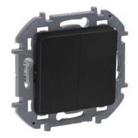 Выключатель 2-клав антрацит Inspiria 673623