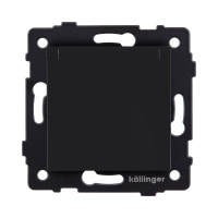 Розетка штепсельная SCHUKO 16A/250 В с крышкой, черный матовый Kollinger REA-006BM для Aspekt, Eleganz, Reflex