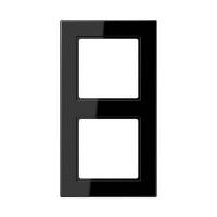 Рамка двухместная черная A5582BFSW Jung A550