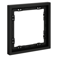 Рамка пластиковая на 1 пост Voltum S70 пластик черный Soft touch (VLS100108)