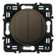 Выключатель 2 клавишный 10AX Legrand Celiane 67002x2 | 64901 | 80251