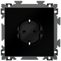 Розетка электрическая с заземлением 16 A CGSS цв. Черный PL-W160A-BCM