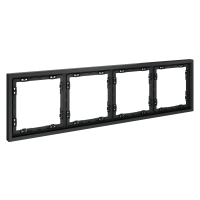 Рамка пластиковая на 4 поста Voltum S70 пластик графит Soft touch (VLS100407)