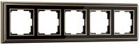 Рамка 5 местная бронза - черная металл Palacio Werkel W0051328