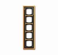 5 постовая рамка латунь полированная белая роспись ABB Династия 2CKA001754A4569