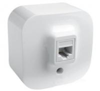 Розетка компьютерная RJ45 кат.5е UTP цвет белый 782224 Legrand Quteo