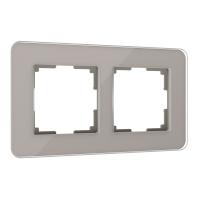 Рамка из стекла на 2 поста Elite дымчатый Werkel Elite дымчатый W0022417