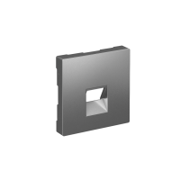 Накладка Systeme Electric AtlasDesign для информационных функций типа Keystone, СТАЛЬ ATN000984