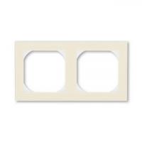Рамка 2 постовая 55х55 ABB Levit слоновая кость - белый 2CHH015520A4017