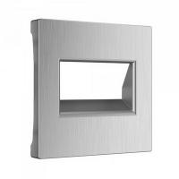 Компьютерная розетка rj45 двойная UTP cat 5e серебряная рифленая Werkel W1181101 + W1191109