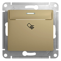 Выключатель карточный Systeme Electric Glossa, титан GSL000469