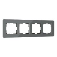 Рамка из стекла на 4 поста Elite графит Werkel Elite графит W0042440