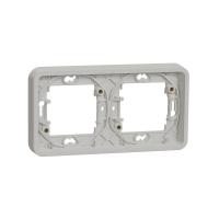 Рамка 2-постовая горизонтальная IP55 Mureva Styl Schneider Electric белый MUR39101