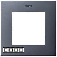 Рамка 4 местная графит 2400640-038 Simon 24 Essence