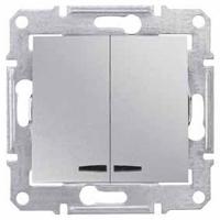 Выключатель 2-клав с подсветкой Schneider Sedna SDN0300360