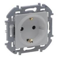 Розетка с заземлением 16А алюминий Inspiria 673722