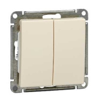 Переключатель 2-клавишный Systeme Electric W59, слоновая кость VS610-256-2-86
