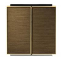 Выключатель 2-клав. античная латунь ABB Sky Niessen 2CLA811100A1001|2CLA851100A1201