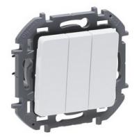 Выключатель 3-клав белый Inspiria 673640