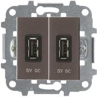 USB зарядка антрацит ABB Zenit 2CLA218520N1801x2|2CLA227190N1001