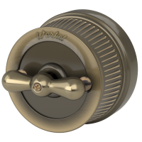 Переключатель/выключатель одноклавишный бронзовый ретро Werkel Накладные ретро механизмы Ретро бронзовые W5712012