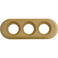 Рамка 3-пост Натурэль/дерево Bironi BF1-630-10