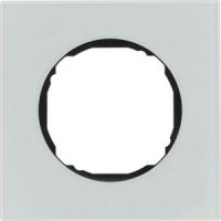 Рамка одноместная плоская полярная белизна стекло 10112609 Berker R8