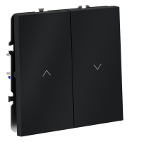 Выключатель для жалюзи Voltum S70 пластик графит Soft touch 10А (VLS020707)