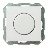 Светорегулятор поворотный 60-400 Вт. для ламп накаливания и галог.220В GIRA пластик белый глянцевый 030000 | 0650112